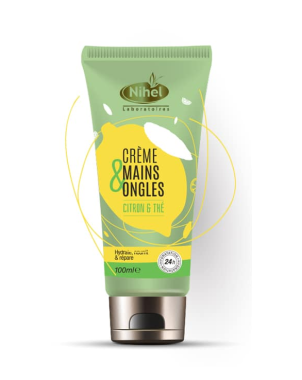 Crème Mains et Ongles 100ml - Citron & Thé - Nihel