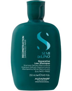 Shampoing Réparateur 250ml Cheveux Abîmés - Alfaparf Semi di Lino Reparative Low