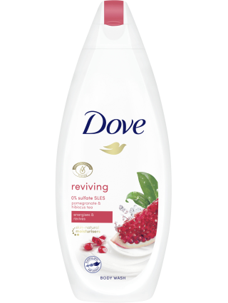 Dove Gel Douche Grenade 500ml Sans Sulfates - Peau Fraîche et Parfumée