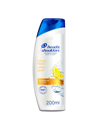 Shampoing Citrus Fresh 200ml - Cheveux Gras - Head & Shoulders