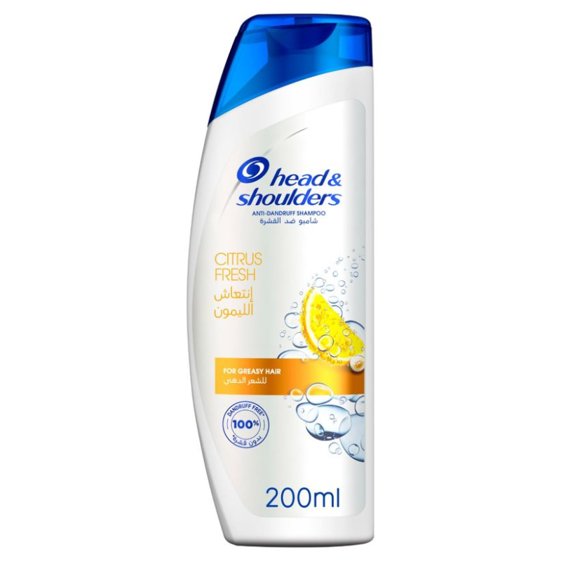 Shampoing Citrus Fresh 200ml - Cheveux Gras - Head & Shoulders