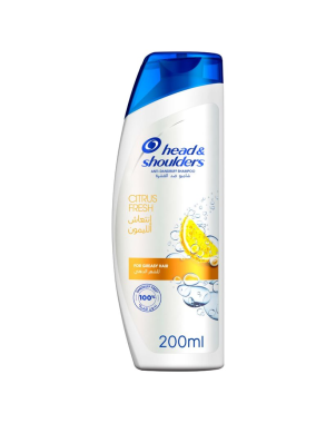 Shampoing Citrus Fresh 200ml - Cheveux Gras - Head & Shoulders