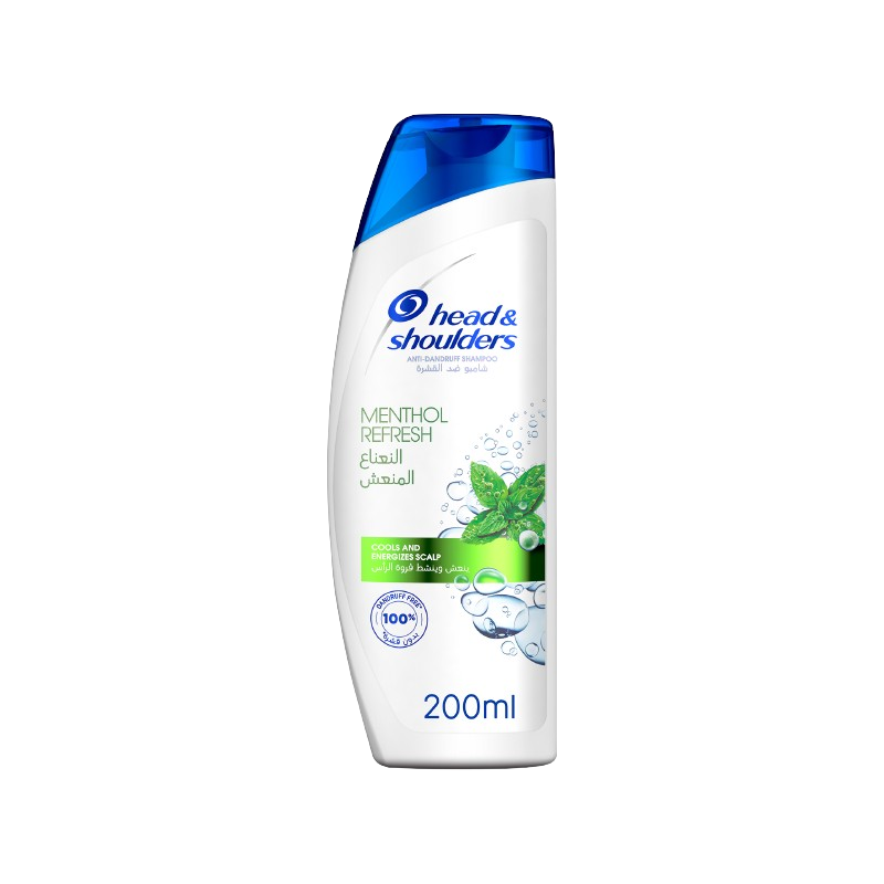 Shampoing Menthol Refresh 200ml - Rafraichissement des Racines - Head & Shoulders