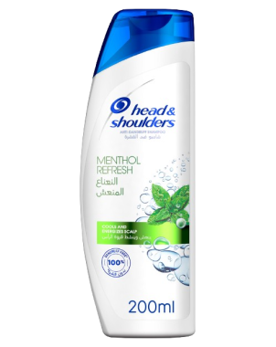 Shampoing Menthol Refresh 200ml - Rafraichissement des Racines - Head & Shoulders