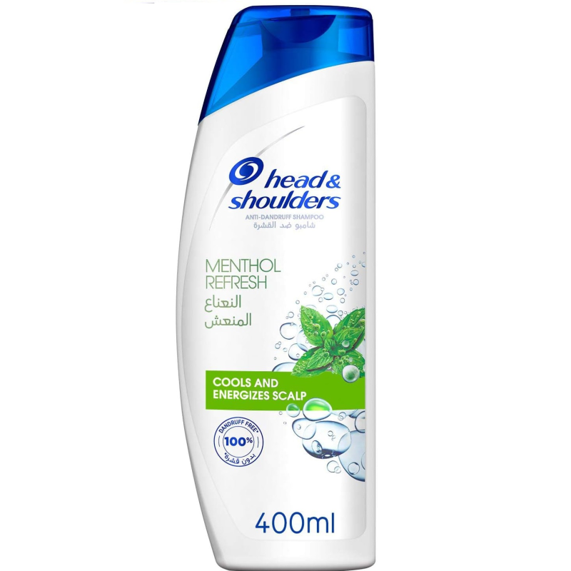 Shampoing Menthol Refresh 400ml - Rafraichissement des Racines - Head & Shoulders