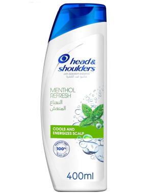 Shampoing Menthol Refresh 400ml - Rafraichissement des Racines - Head & Shoulders