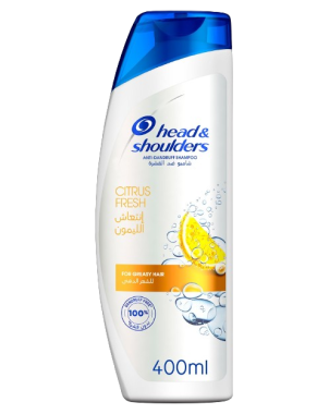 Shampoing Citrus Fresh 400ml - Cheveux Gras - Head & Shoulders