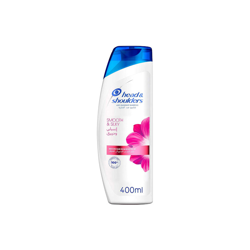 Shampoing Smooth & Silky 400ml - Hydratation des Racines et Longueurs - Head & Shoulders