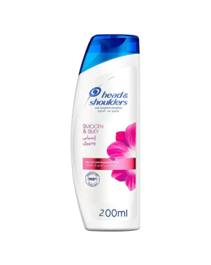 Shampoing Smooth & Silky 200ml - Hydratation des Racines et Longueurs - Head & Shoulders