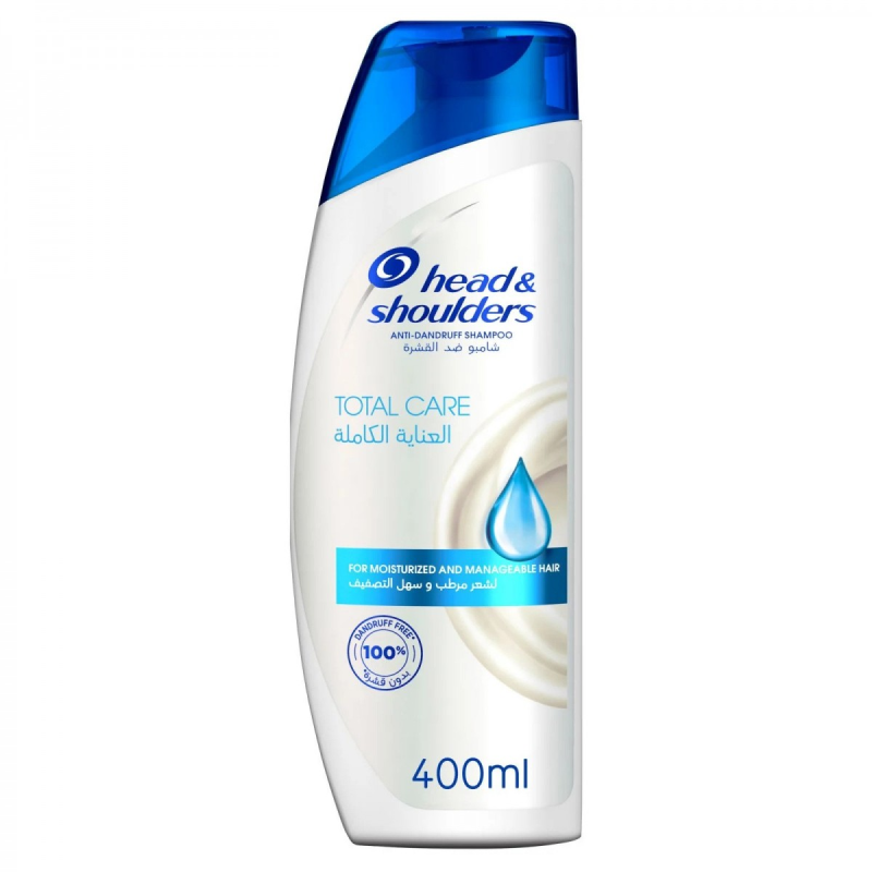 Shampoing Total Clean 400ml - Cheveux Abîmés - Head & Shoulders