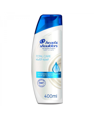 Shampoing Total Clean 400ml - Cheveux Abîmés - Head & Shoulders