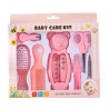 Kit 8 Pièces Soins Bébé Roses - Toilettage et Lavage - Nouveau Né
