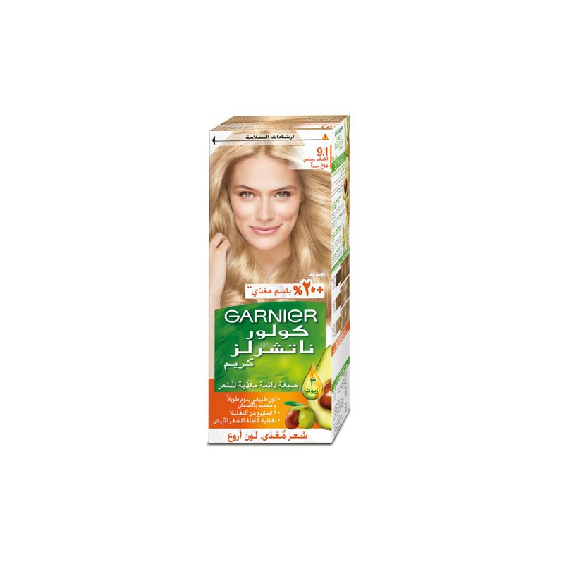 Garnier Color Naturals ° 9.1 Blond Cendré Très Très Clair - Teinture Cheveux