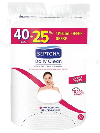 Septona Daily Clean Cottons Ovales 40pcs + 25pcs