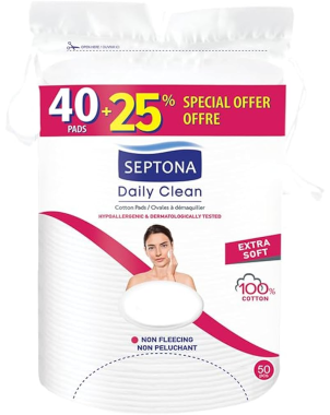 Septona Daily Clean Cottons Ovales 40pcs + 25pcs