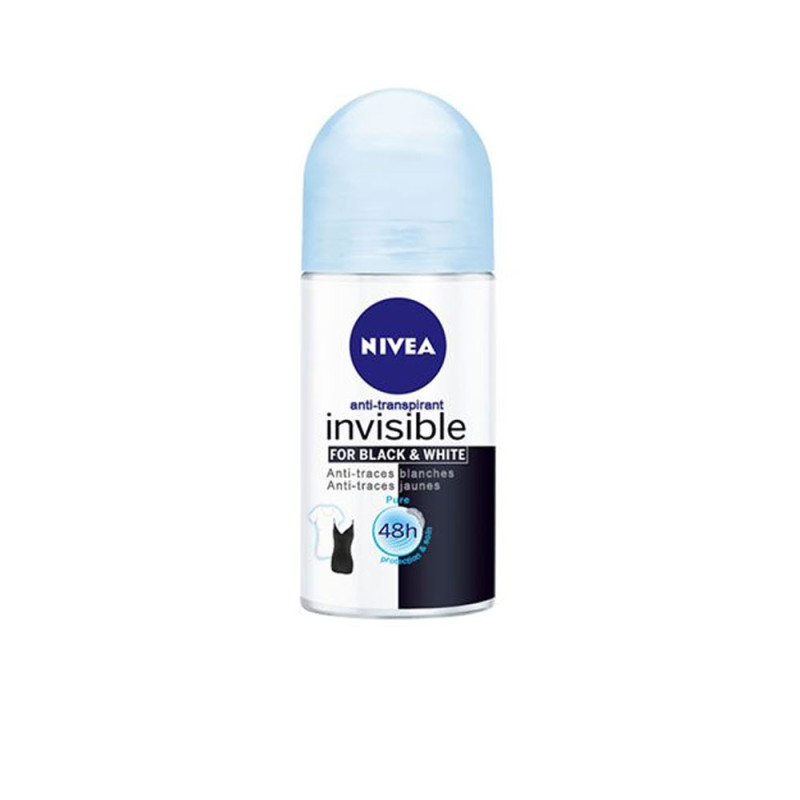 Nivea Roll-On Anti-Transpirant Black & White Pure 50 ml