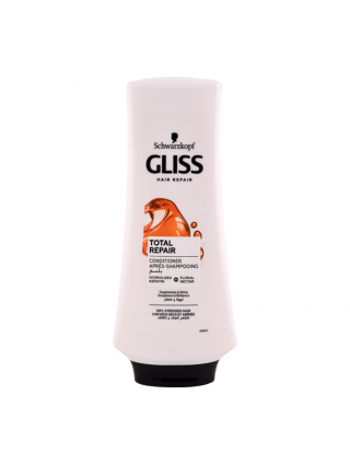 Gliss Après Shampoing Total Repair 400ml - Cheveux Secs et abîmés