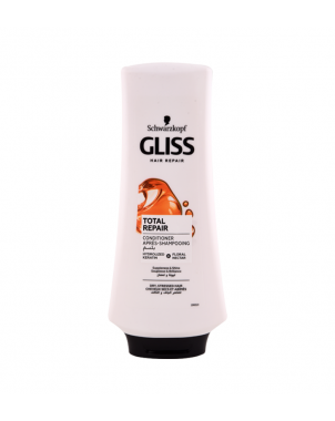 Gliss Après Shampoing Total Repair 400ml - Cheveux Secs et abîmés