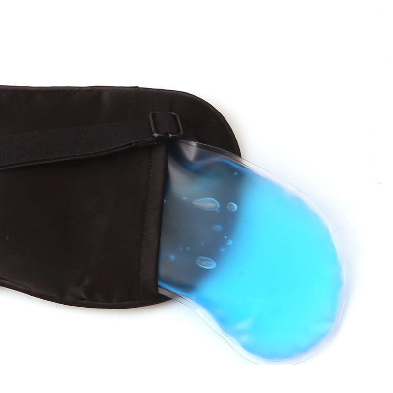 Masque Yeux Sommeil en Soie avec Gel en Glace