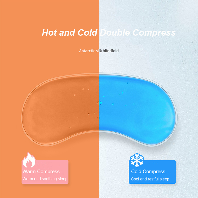 Masque Yeux Sommeil en Soie avec Gel en Glace