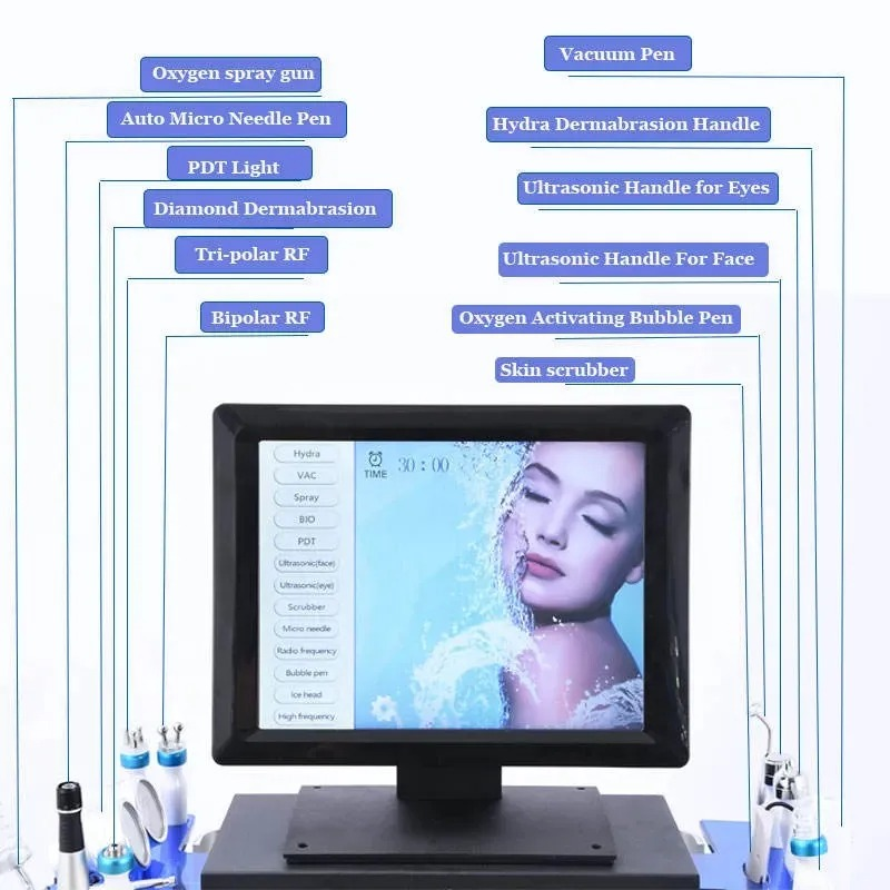 Machine Hydraface 14 en 1 : Machine Professionnelle Beauté Esthétique et Spa