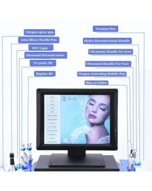 Machine Hydrafacial 14 en 1 : Machine Professionnelle Beauté Esthétique et Spa