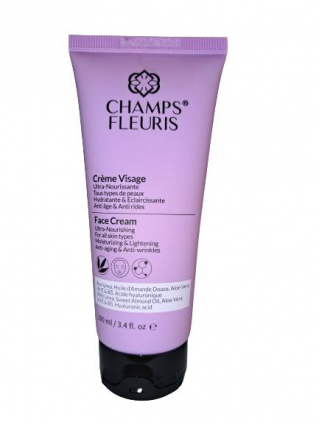 Crème Visage Ultra Nourrissante 100ml - Champs Fleuris - Tous Types de Peaux - Anti Age Anti Rides