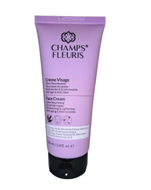 Crème Visage Ultra Nourrissante 100ml - Champs Fleuris - Tous Types de Peaux - Anti Age Anti Rides