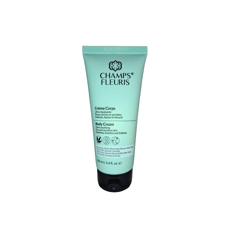 Crème Corps Ultra Apaisante 100ml - Champs Fleuris - Peaux Sèches et Sensibles - Hydrate Apaise et Adoucit
