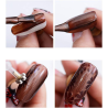 Aimant 3D Cat Eye Double Tête Fleur et Ligne Rayures - Design Onglerie Nail Art