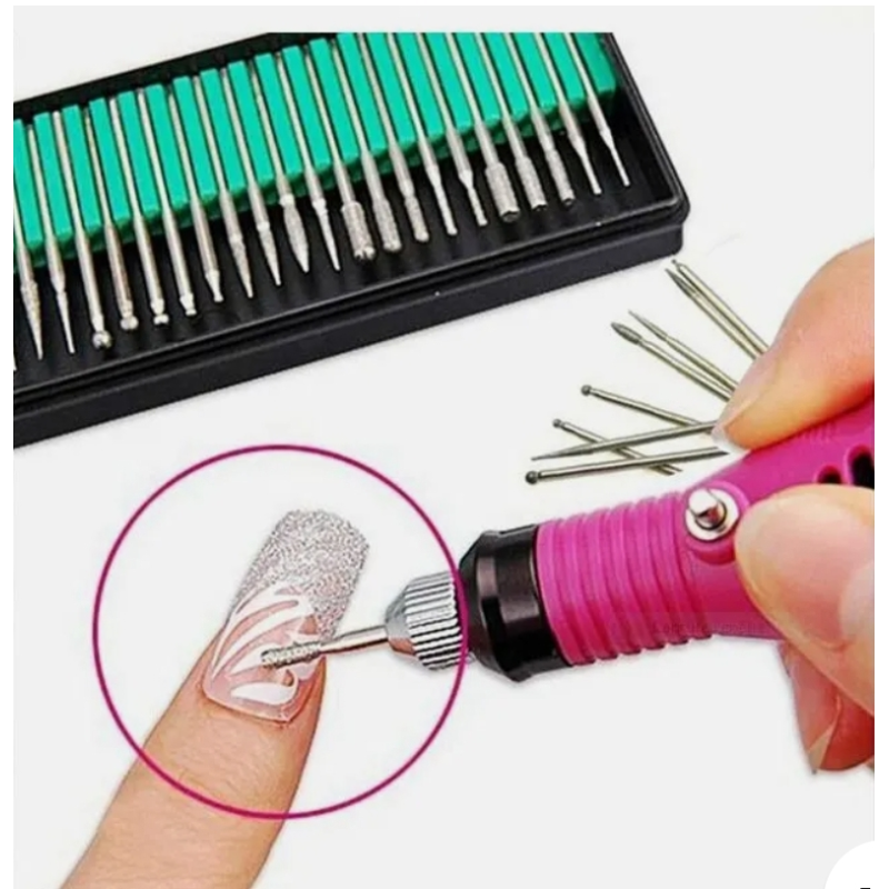 30 Embouts Fer Ponceuses Électriques Soins Onglerie