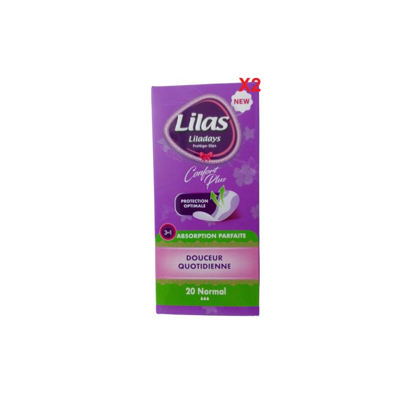 Protège Slip Normal 20 pcs - Lilas Confort Plus