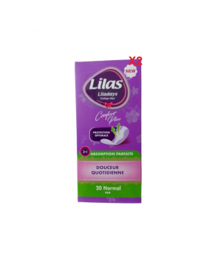 Protège Slip Normal 20 pcs - Lilas Confort Plus