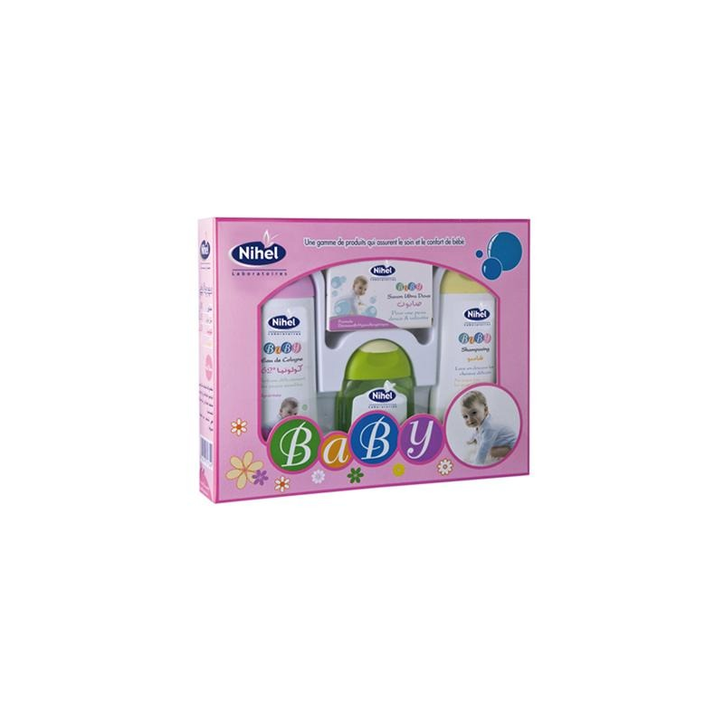 Nihel Coffret Bébé Fille Rose