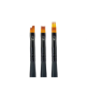 3 Pinceaux Design Onglerie Noir Différents Formats