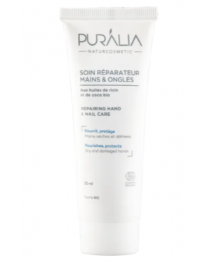 Soin Réparateur Mains & Ongles PURALIA 50ml Mains Sèches et Abîmées