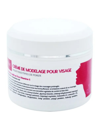 Crème de Modelage Visage 450ml Tous Types de Peaux - K-Reine