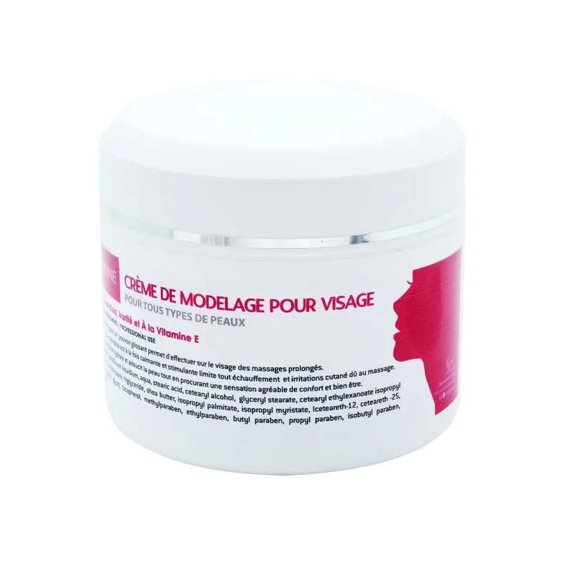 Crème de Modelage Visage 450ml Tous Types de Peaux - K-Reine