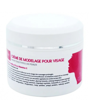 Crème de Modelage Visage 450ml Tous Types de Peaux - K-Reine