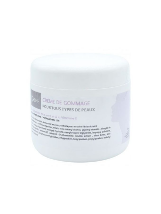 Crème de Gommage 450ml Tous Types de Peaux Aleo Vera Vitamine E - K-Reine