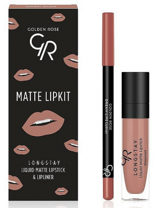 Golden Rose Matte Lip Kit Warm Nude