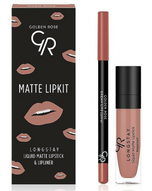 Golden Rose Matte Lip Kit Warm Nude