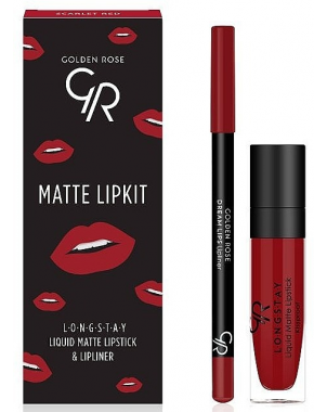 Golden Rose Matte Lip Kit Scarlet Red