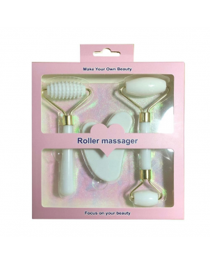 Pack Jade Roller Guasha 3 pièces en Plastique