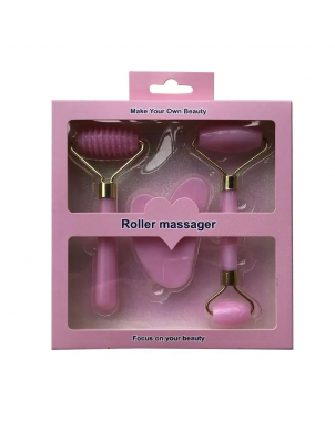 Pack Jade Roller Guasha 3 pièces en Plastique