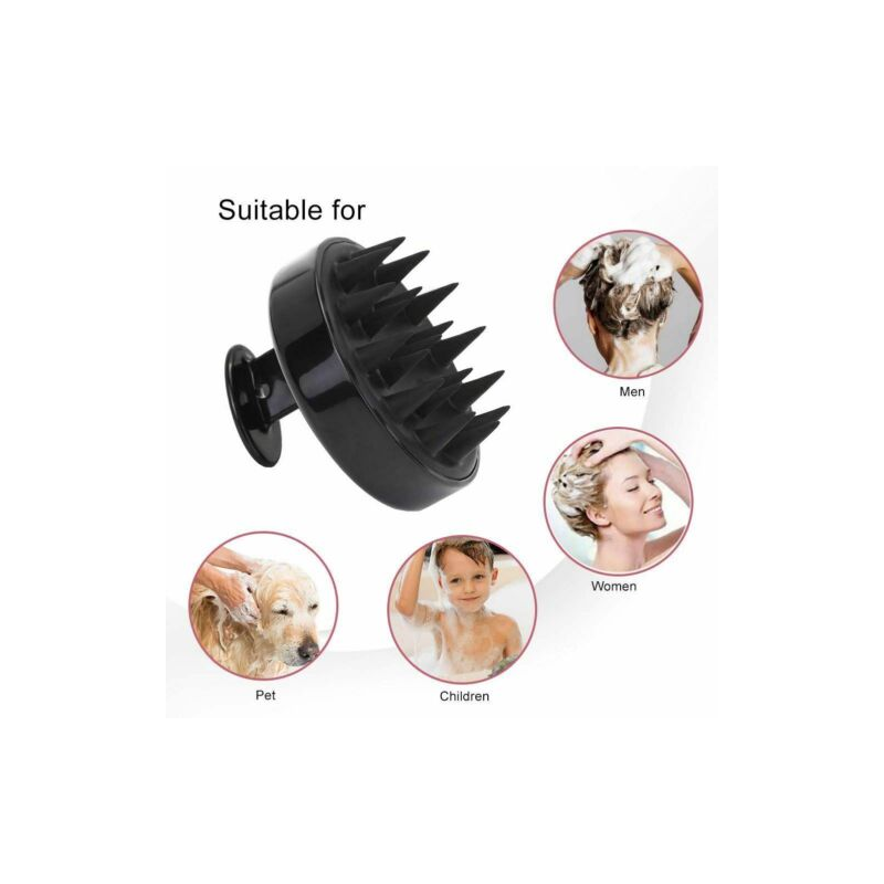 Masseur Cuir Chevelu Scalp Massager Scrubber Nettoyage Gommage du Cuir Chevelu