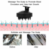 Masseur Cuir Chevelu Scalp Massager Scrubber Nettoyage Gommage du Cuir Chevelu