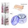 Pack Epilation Selfie Visage et Sourcils : Chauffe Cire Pro Wax 100 + 200g Italwax Cire Selfie + 50 Spatules Visage et Sourcils