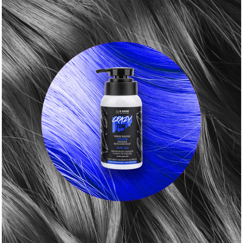 K-reine Masque Colorant Ravive Crazy Tone Electric Blue 250ml