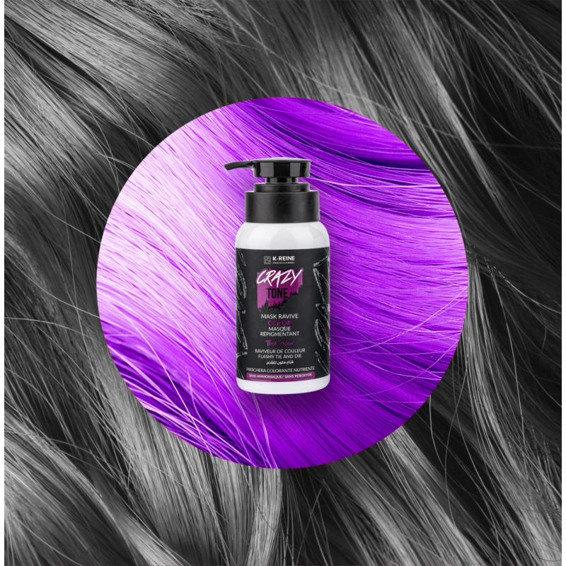 K-reine Masque Colorant Ravive Crazy Tone Flash Purple 250ml